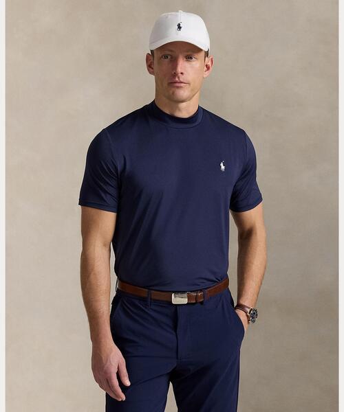 【Ralph Lauren】パフォーマンス モックネック ポケットTシャツ テーラード フィット パフォーマンス モックネック | ラルフ