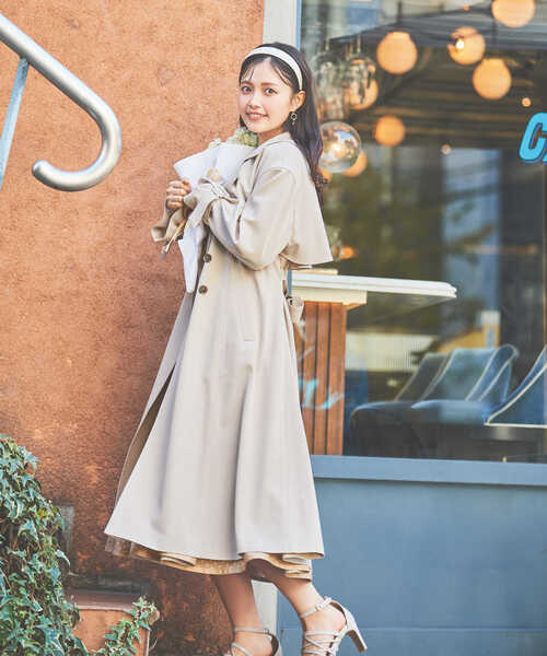 「PROPORTION BODY DRESSING」 チェスターコート SMALL パープル レディース_画像2