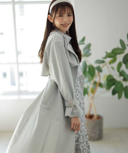 「PROPORTION BODY DRESSING」 チェスターコート SMALL パープル レディース_画像3