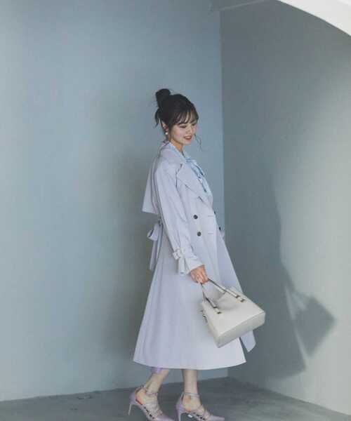 「PROPORTION BODY DRESSING」 チェスターコート SMALL パープル レディース_画像4