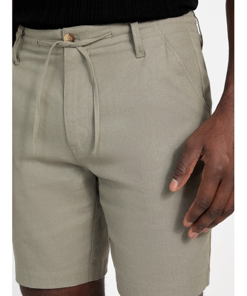 GUESS（ゲス） パンツ FLETCHER Linen Draw Cord Short ハーフパンツ