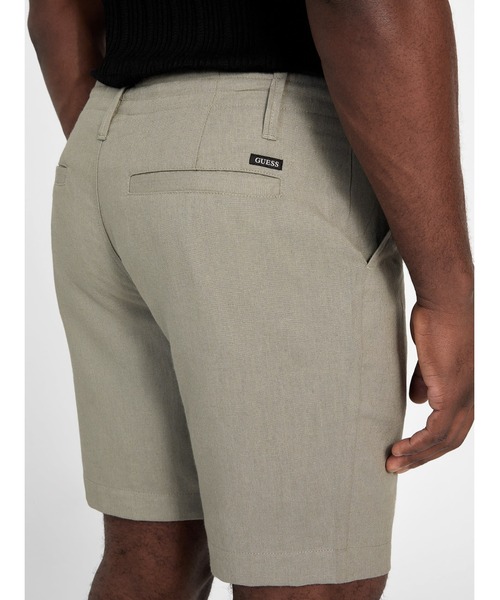 GUESS（ゲス） パンツ FLETCHER Linen Draw Cord Short ハーフパンツ