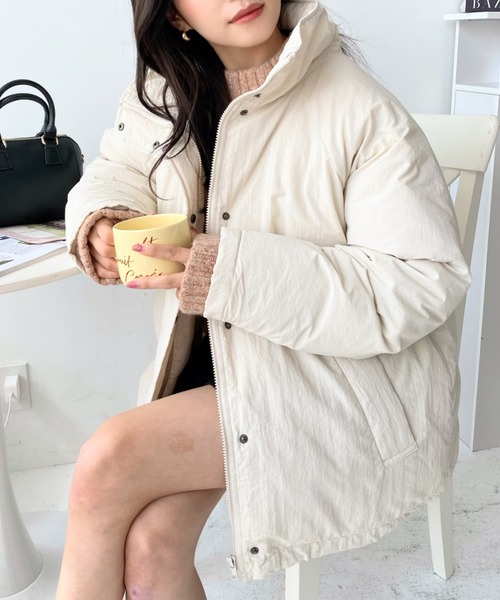 mare撥水性 ミドルアラインブルゾン アイボリー Water Repellent】Middle Aline Blouson – maré（マレ）オンラインストア