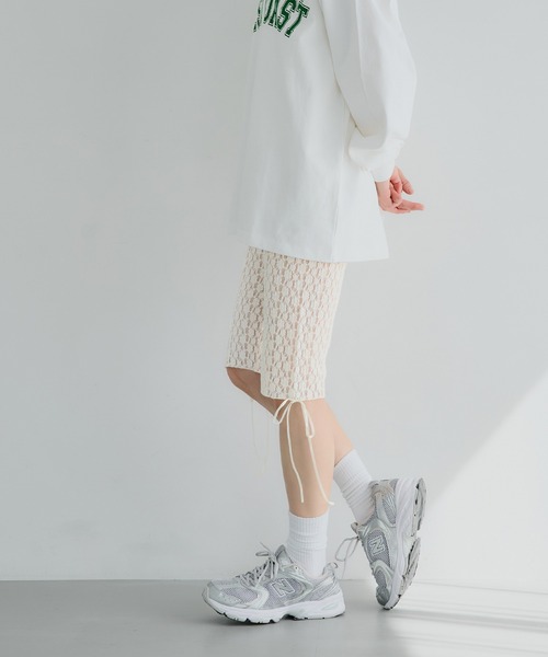 【新品】drugstore's♡レースこお花がオシャレなゆったりパンツ♡Ｆサイズ coca パンツ フラワーカットレースパンツ レディース : ZOZOTOWN