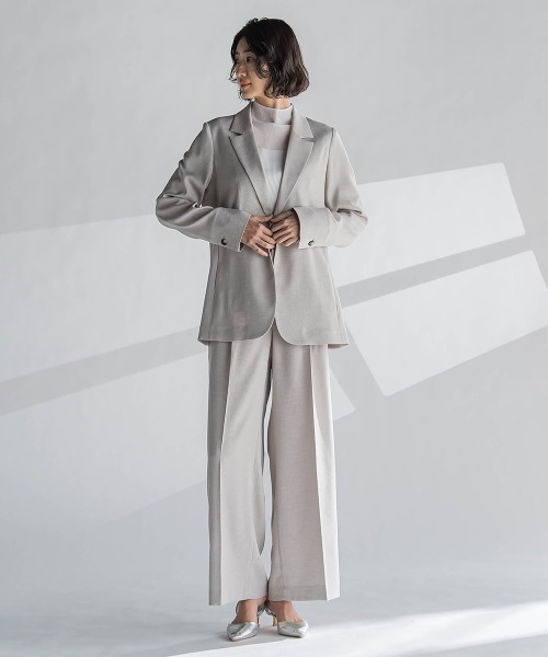 la.f（ラ・エフ） ジャケット テーラードジャケット 麻調テーラード