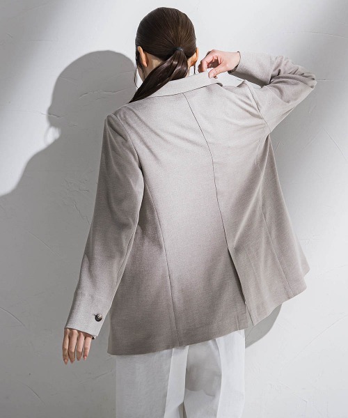 la.f（ラ・エフ） ジャケット テーラードジャケット 麻調テーラード