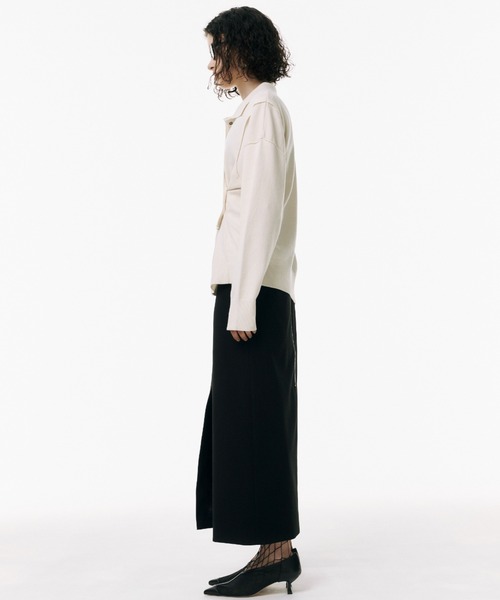 JOSE MOON スカート SLIT LAYERED LONGSKIRT/スリットレイヤード