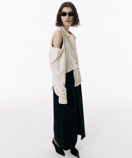 JOSE MOON スカート SLIT LAYERED LONGSKIRT/スリットレイヤード