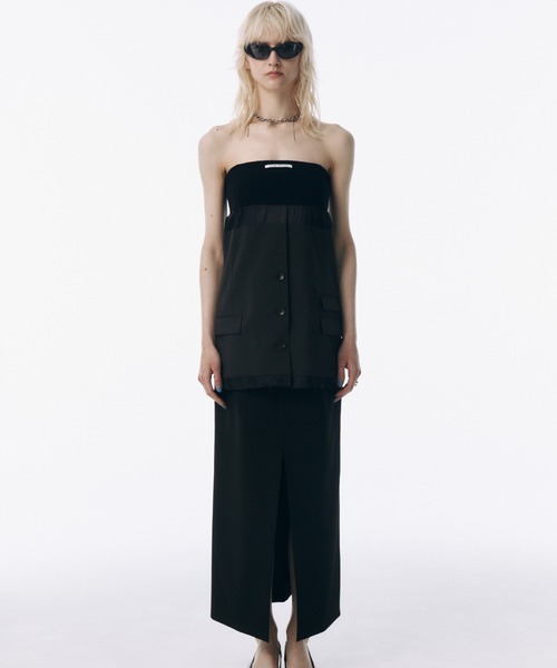 ✦お値下げ✦litmus lutens スカート JOSE MOON スカート SLIT LAYERED LONGSKIRT/スリットレイヤード