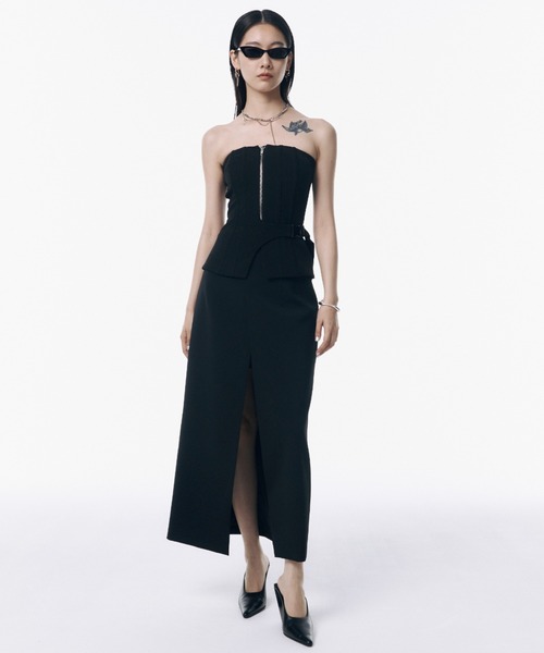 JOSE MOON ジョゼムーン IRREGULAR SLIT SKIRT セール】IRREGULAR SLIT SKIRT/イレギュラースリットスカート