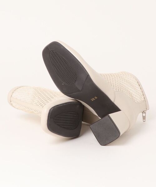 「byあしながおじさん」 ショートブーツ 23.5cm アイボリー レディース_画像3