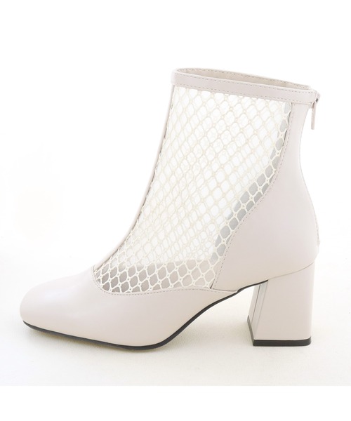 「byあしながおじさん」 ショートブーツ 23.5cm アイボリー レディース_画像9