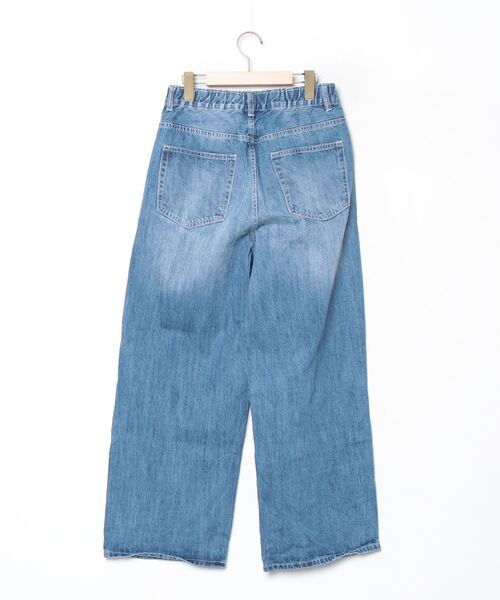 [antiqua] [patterntorso] обработка Denim брюки M голубой женский 