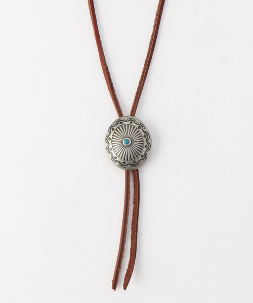 FRAMeWORK YUKETEN CONCHO ネックレス ネックレス YUKETEN/ユケテン Leather Bolo Tie w/ Turq. Concho