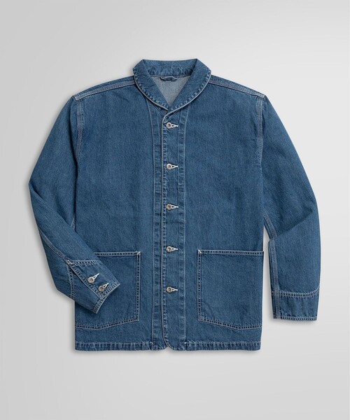 POST O'ALLS ショールカラー　カバーオール POST OVERALLS - POST O'ALLS / ポストオーバーオールズ | NAVY