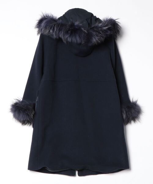 「VOUS ETES」 コート 36 ネイビー レディース_画像2