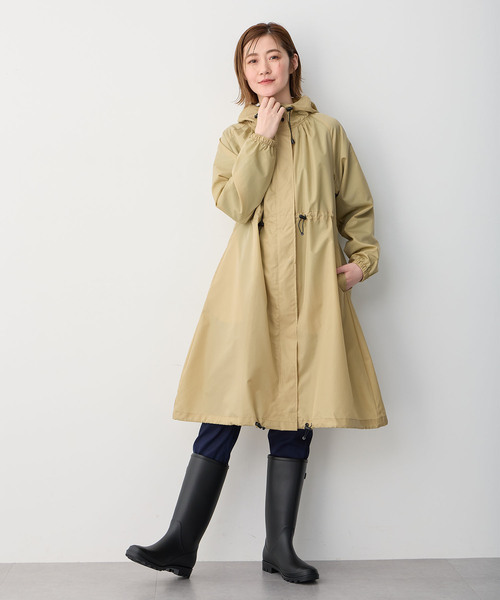 ★みかっぱ★ beautifulpeople モッズコート ロング Wpc. レインコート カッパ ロングモッズ レディース : ZOZOTOWN