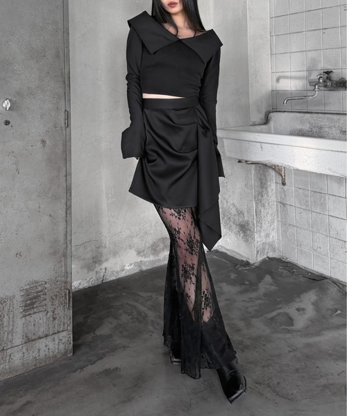 LVEU.（ラブユ） パンツ 「LVEU.」レースフレアパンツ / ボトムス