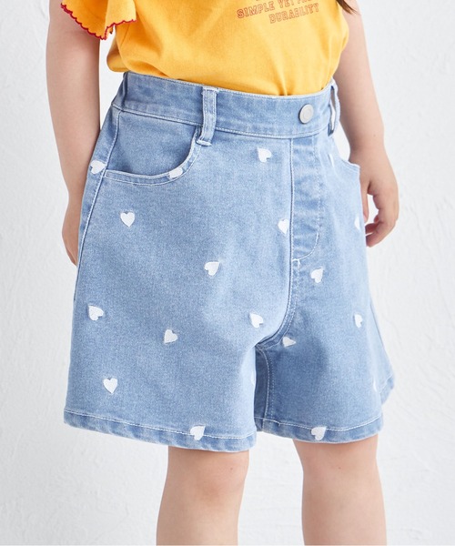 yukiemonうさぎ刺繍ハート型ポケット ショートパンツ yukiemonうさぎ刺繍ハート型ポケット ショートパンツ yukiemon