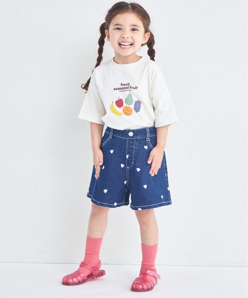yukiemonうさぎ刺繍ハート型ポケット ショートパンツ yukiemonうさぎ刺繍ハート型ポケット ショートパンツ yukiemon