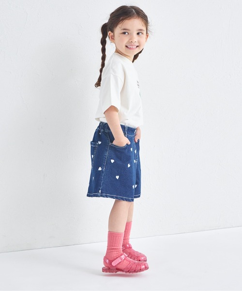 pairmanon パンツ ハート刺繍 ショートパンツ キッズ 子供服