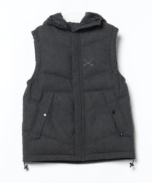 Hurley（ハーレー） 」 ダウンベスト M グレー メンズ : ZOZOTOWN
