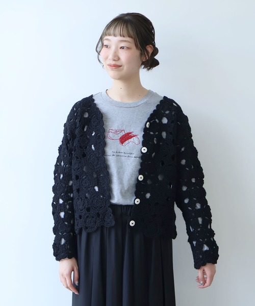 bulle de savon（ビュルデサボン） カーディガン ネパールハンドニット