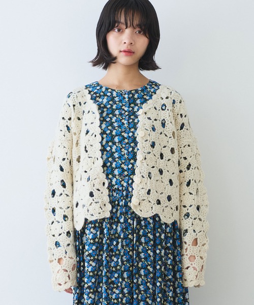 bulle de savon（ビュルデサボン） カーディガン ネパールハンドニット