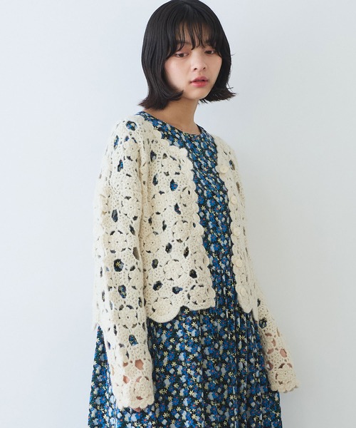 bulle de savon（ビュルデサボン） カーディガン ネパールハンドニット