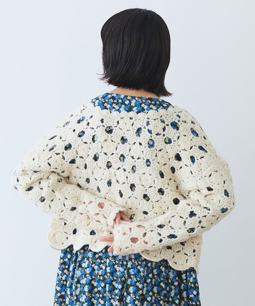 bulle de savon（ビュルデサボン） カーディガン ネパールハンドニット