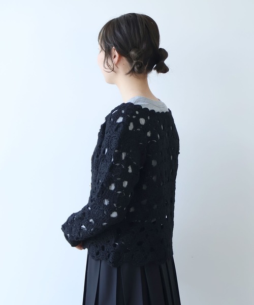 bulle de savon（ビュルデサボン） カーディガン ネパールハンドニット