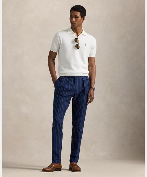 POLO RALPH LAUREN セーター ニット コットン ポロカラー メンズ