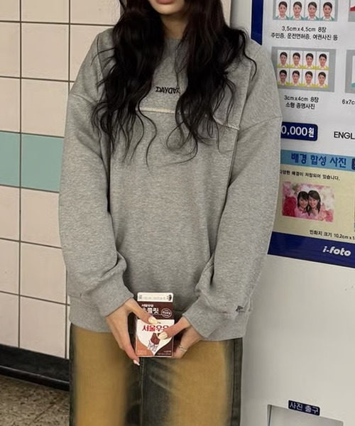 DAYDAY seoul トレーナー スウェット ナショナルロゴクルーネック 