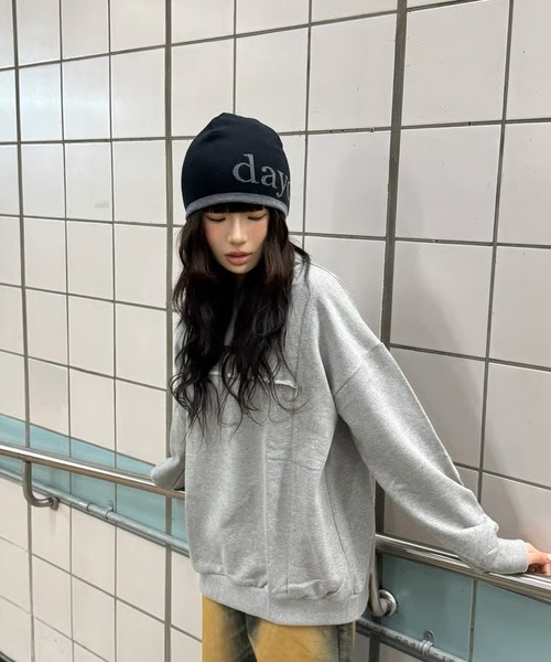 ★ダイアナ★ フェイストレーナー DAYDAY seoul トレーナー スウェット ナショナルロゴクルーネック