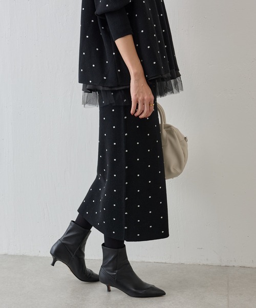 ビアズリー　BEARDSLEY ニット　スカート BEARDSLEY スカート ファーニットスカート : ZOZOTOWN Yahoo!店