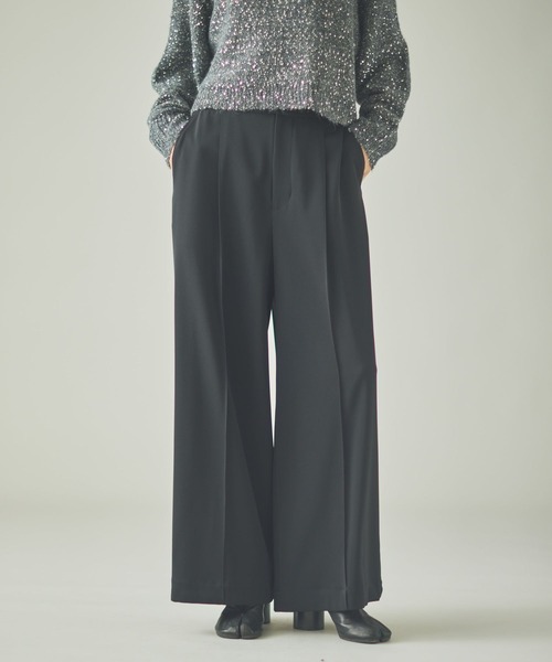 Curensology（カレンソロジー） パンツ /ツイル2WAYワイドパンツ