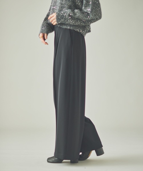 Curensology（カレンソロジー） パンツ /ツイル2WAYワイドパンツ