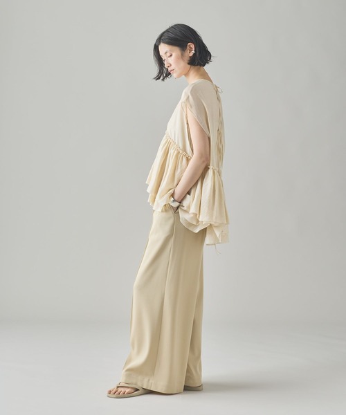 Curensology（カレンソロジー） パンツ /ツイル2WAYワイドパンツ