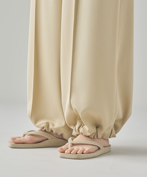 Curensology（カレンソロジー） パンツ /ツイル2WAYワイドパンツ