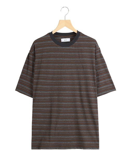 marka / Tシャツ/2/コットン/マルチカラー/ボーダー/m25c93cs01b marka（マーカ） tシャツ marka / マーカ：BORDER TEE - 60/1 ORGANIC