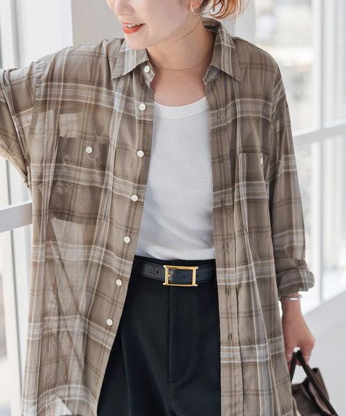 Spick＆Span ブラウス シャツ 「WEB限定追加」コットンボイル