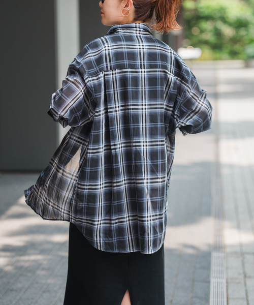Spick&Span 新品 コットンボイルチェックシャツ 24SS 追加》コットンボイルチェックシャツ(508145126) | スピック