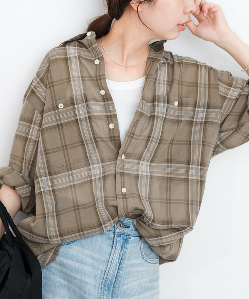 Spick＆Span ブラウス シャツ 「WEB限定追加」コットンボイル