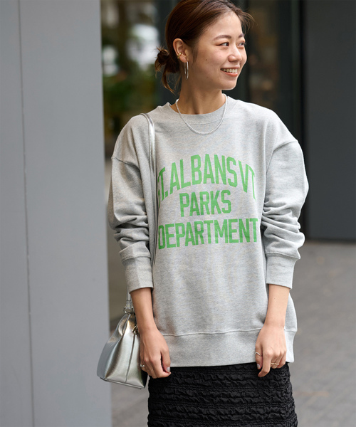 トレーナー スウェット 「WEB限定追加」「25AW新作」ST.ALBANSロゴスウェット レディース