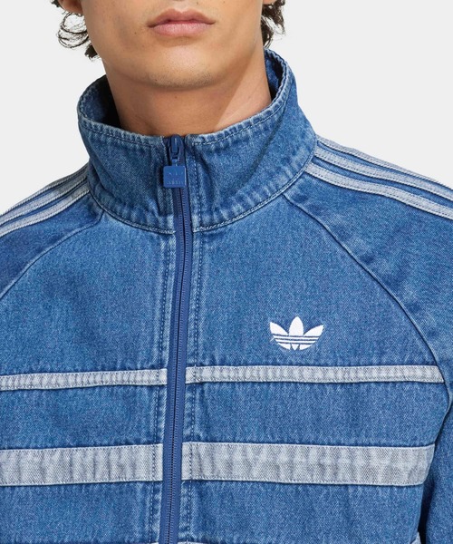 adidas originals トラックデニムジャケット adidas Adicolor Denim Track Top - Black | Free Shipping with