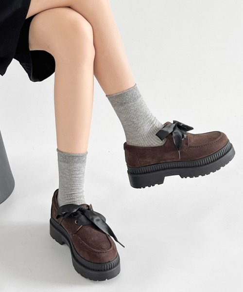 Shoes in Closet（シュークロ） ローファー 通学 軽量厚底 2段ソール
