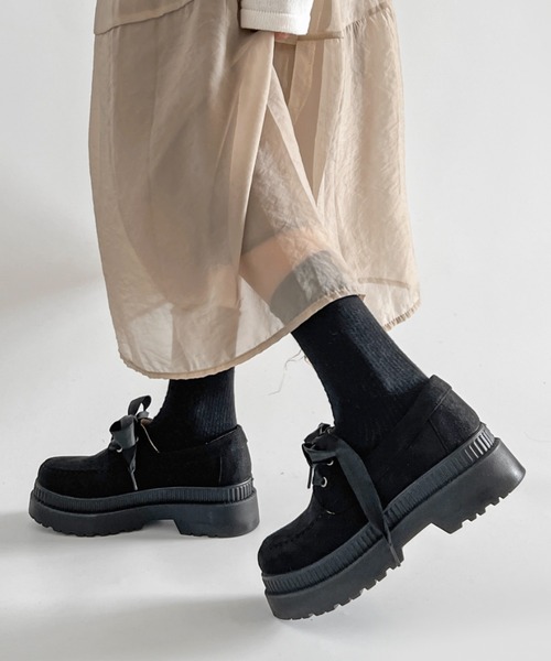 Shoes in Closet（シュークロ） ローファー 通学 軽量厚底 2段ソール