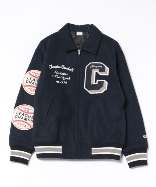 Champion　award jacket　チャンピオン　90s USA製 90年代 90s チャンピオン アメリカ製 ナイロンジャケット | ビンテージ