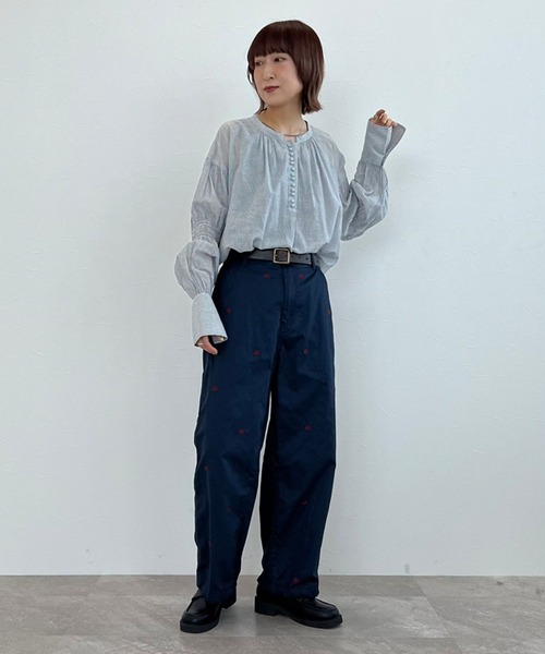 「niko and...」 長袖チュニック MEDIUM ネイビー レディース