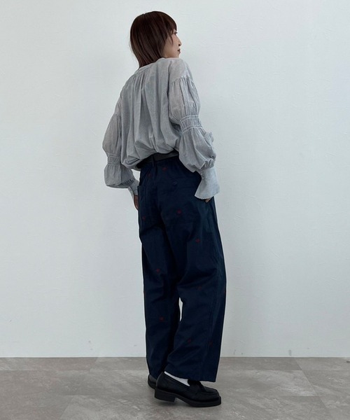 「niko and...」 長袖チュニック MEDIUM ネイビー レディース